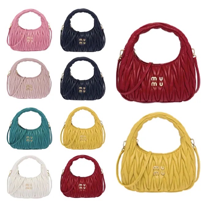 

Miu Top Quality Wander Matelasse nappa Hobo bag shoulder bags handbags Luxury wallet womens designer Cross body purses Totes Clutch Bags, Green