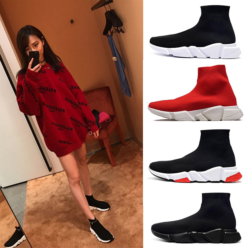 

2023 Fashion Sock Casual shoes Paris Designer Triple Mesh Platform Runner black white mens womens Sneakers Classic trainer sneakers Outdoor Walking Eur 36-45, 21