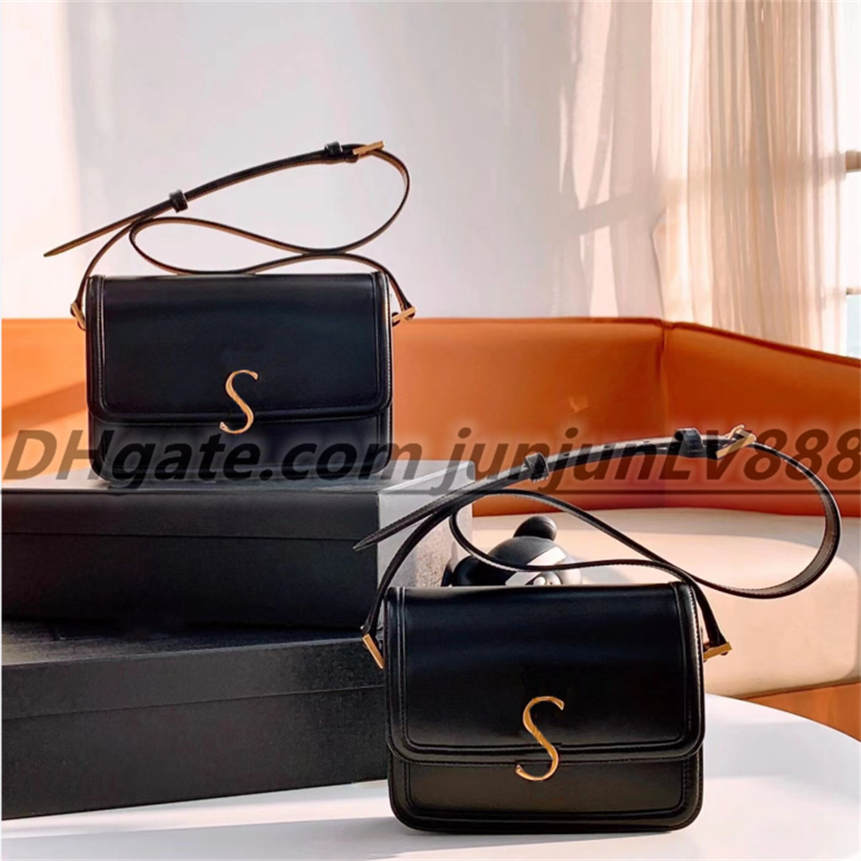 5A luxe de haute qualité SOLFERINO femmes sacs designer flip carré longue chaîne en cuir mode sacs à bandoulière métal croix sacs à main sac de m