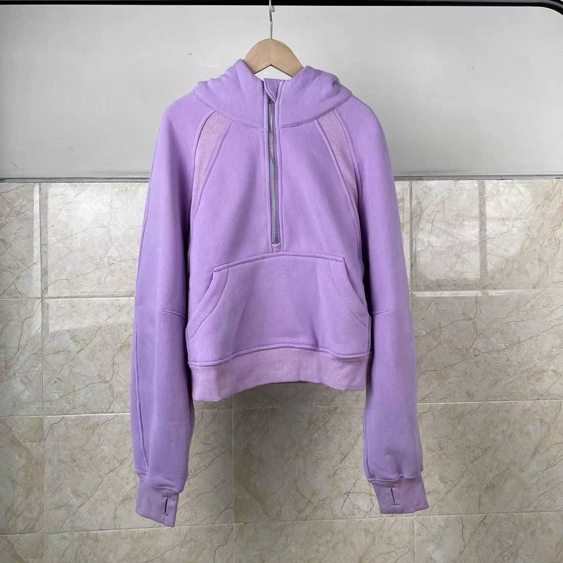 

2023 Lulus Yoga Sweatshirt Scuba Half Zip Hoody Hoodies Outdoor Leisure Lu Sweatshirts Gym Clothes Women Tops Workout Fitness Fashion movement