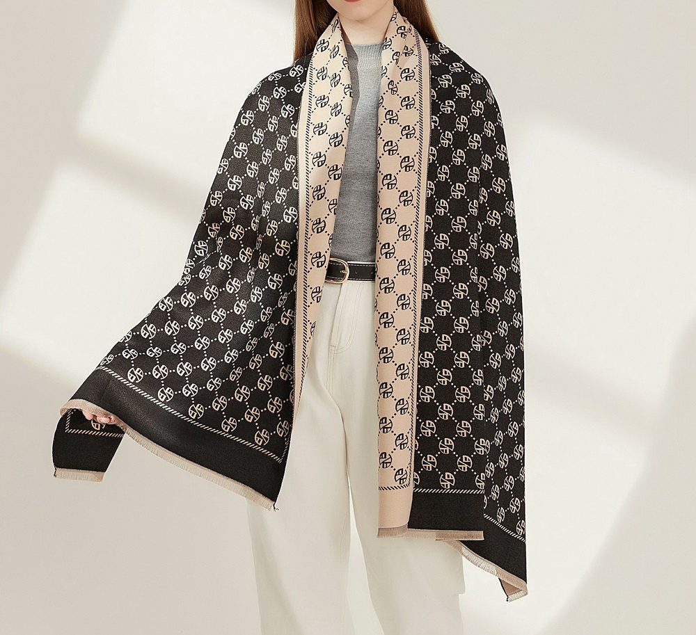 

2023 new Luxury Cashmere Scarf Winter Women Pashmina Shawls Warm Blanket Wraps Female Foulard Bandana Brand Thick Print Scarves