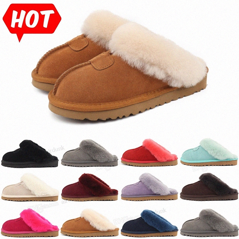 

2023 Hot Slippers Fashion WGG S5125 Various Styles Leather Indoor Boots Men And Women Cotton Slipper Snow Boots warm casual women's shoNFsE#, 12