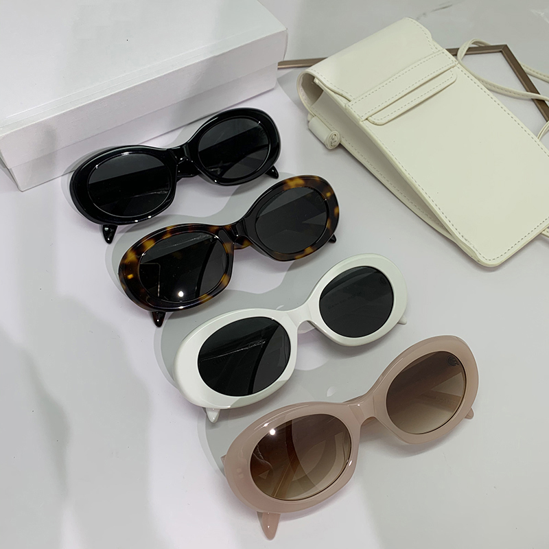 

Sunglasses Triumphal Arch Fashion Luxury Brand Glasses CL40194 Women Men Sexy Cat Eye Vintage Oval Arc De Triomphe Random Box 230211