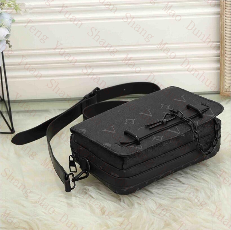 

Designers Messenger Bag For Men Women Crossbody Camera Bag Embossing Leather Black Color Purse Casual Shopping Wide Strap Shoulder Bags, Extra fee (are not sold separat)