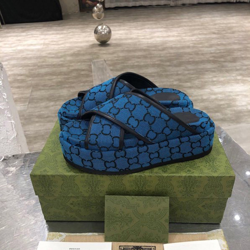 

Sandals Fashion Macaron Slippers Women Summer Beach Stripes Casual Flip Flops High Slippers Famous Brand Slippers Sandals10, #22