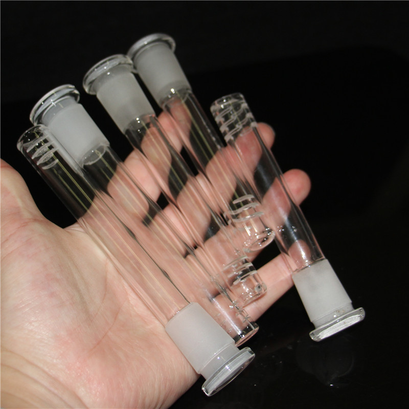 

3.5 inches glass downstem hookah Diffused Downstem with 6 cuts slide different size Smoking Accessories for glass bong