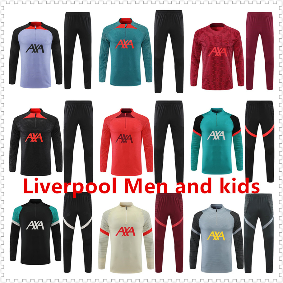 

22/23/24 kids men adults tracksuit training suit jacket 2023 2024 Mohamed Luis DIaz kit survetement chandal tut