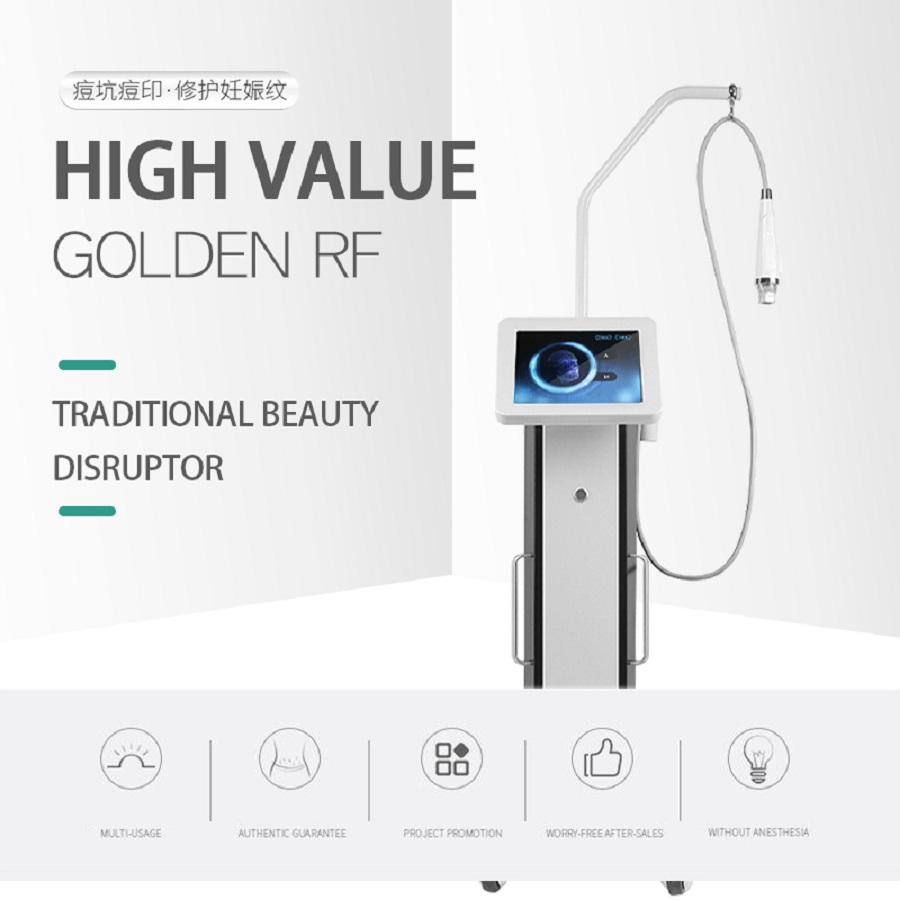 

2023 new in Gold Microneedle Scarlet Fractional Secret RF Needle Skin Rejuvenation Tightening Radio Frequency Microneedling Machine