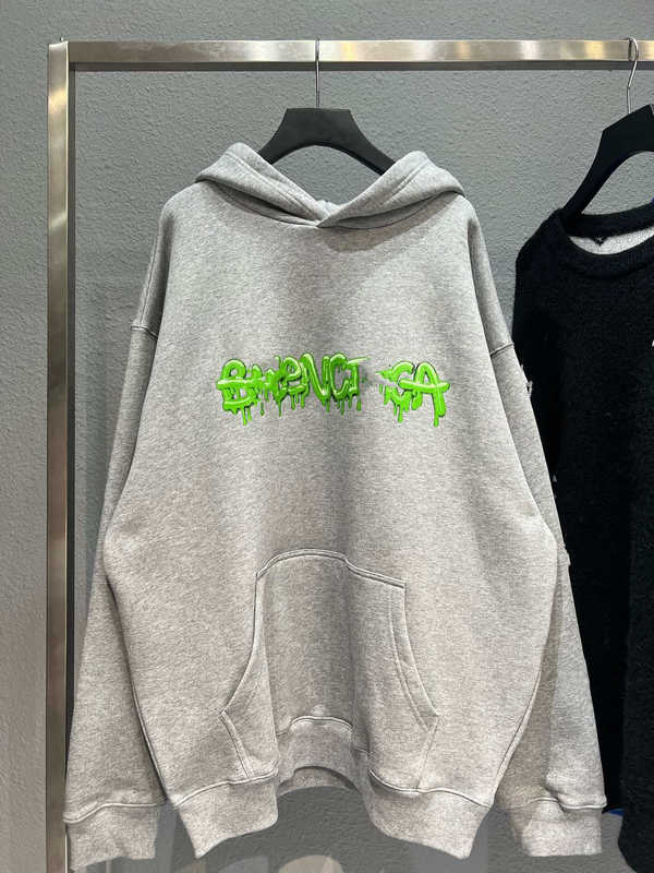 

Men's Hoodies Sweatshirts High Edition B Jelly Graffiti Dissolved Print and Women's Loose Hooded Sweater Terry Top 8K1J, Black