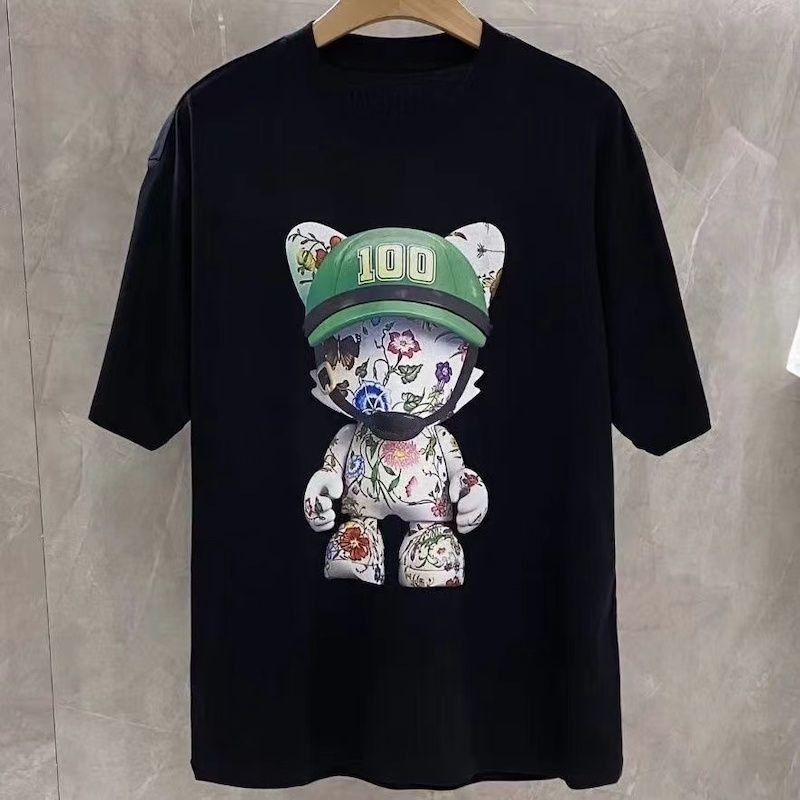 

Men' T-shirts designer bags luxury men' Tees wear summer round neck sweat absorbing short sleeves outdoor breathable cotton printed coats lovers' clothing, Empty bag(not sell separately)