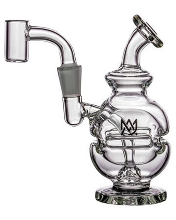 

5.5inchs Feb egg Bong Recycler Oil Rigs Hookahs Glass Water Bongs Smoke Pipe With 10mm Banger Percolator
