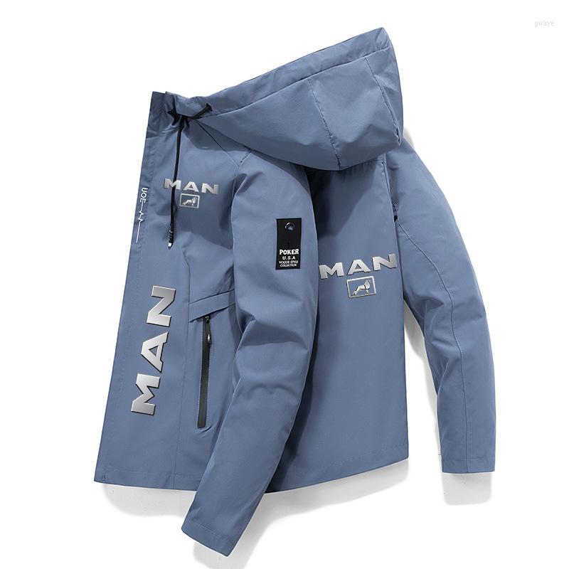Vestes pour hommes camion homme imprimé à sweat à sweat à sweat à fermeture éclair à glissière