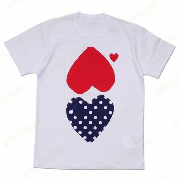 

Fashion Mens Play t Shirt Cdg Designer Hearts Casual Womens Des Badge Garcons graphic tee heart behind letter on chest t-shirt h8, Style no. 14