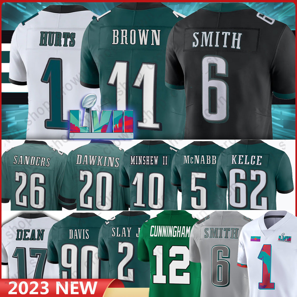 

Jalen Hurts Football Jerseys Philadelphias Eaglees 11 A.J. Brown Jason Kelce DeVonta Smith Gardner Minshew Darius Slay Jr Goedert Mailata Jake Elliott z1, Men(lai y)