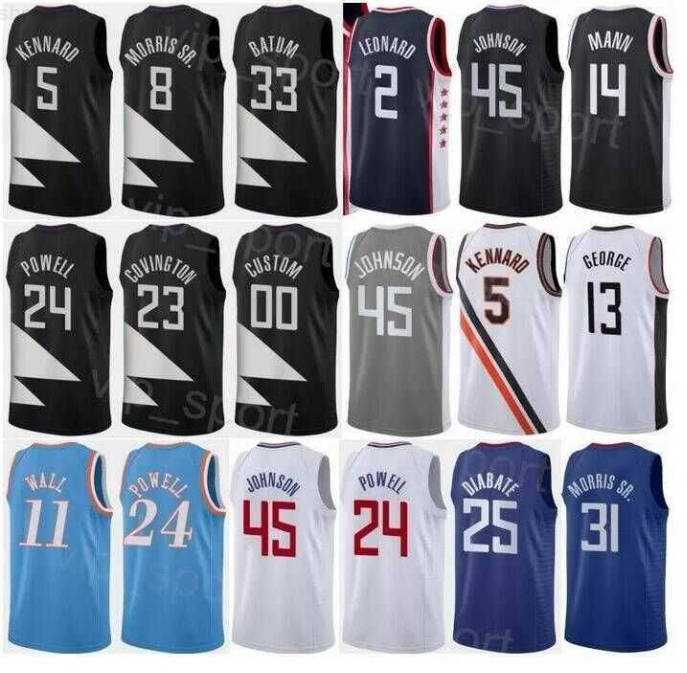 

Mens Womens Youth LA''Clippers''Custom 33 Nicolas Batum 23 Robert Covington 0 Jason Preston 4 Brandon''Boston Jr. 9 Moses Brown Basketball Jerseys, Colour