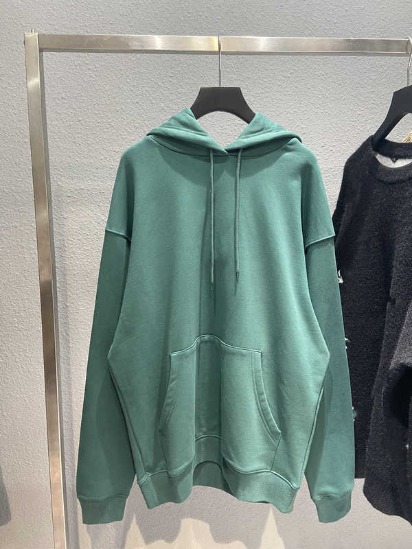 

Men's Hoodies Sweatshirts B classic basic letter men's and women's loose version Terry Hooded Hoodie FZ6X, Gray