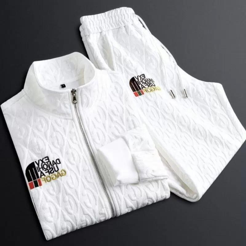 Womens Down 2022 Spring Autumn Mens Embroidery Tracksuits Casual Suit Light Luxury Coat Fashion Embroidered Jacket Trousers pant Two Pi Qwlr