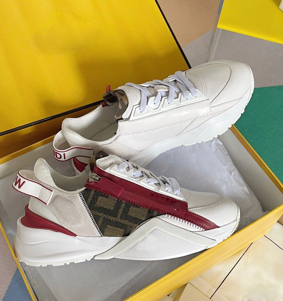 

Top Luxury Flow Men Sneakers Shoes Mesh Breathable Men Zipper Skateboard Walking Rubber Runner Sports Chunky Fabrics Wholesale Trainers EU38-46 Box, 18