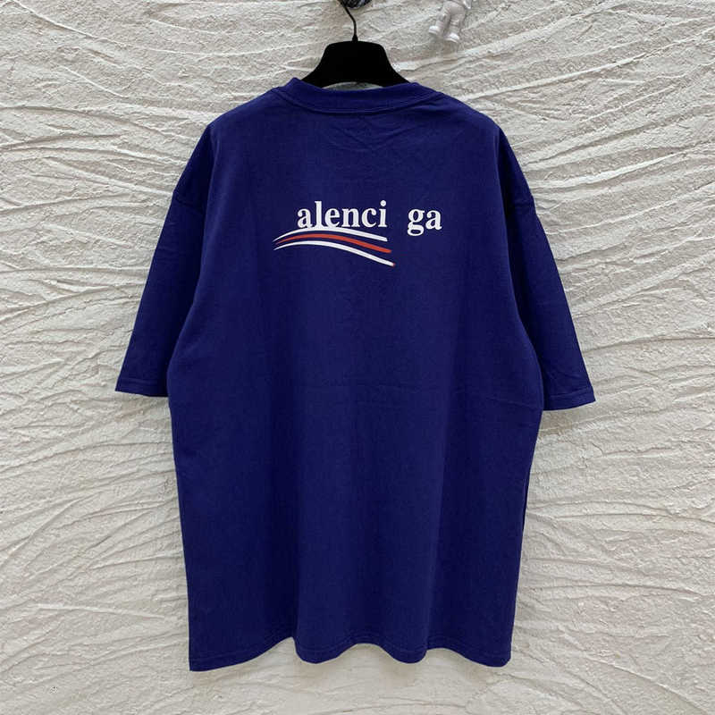 

Men's Hoodies Sweatshirts summer B family Cola series wave printing loose version men's and women's short sleeved T-shirt PTV3, Purple