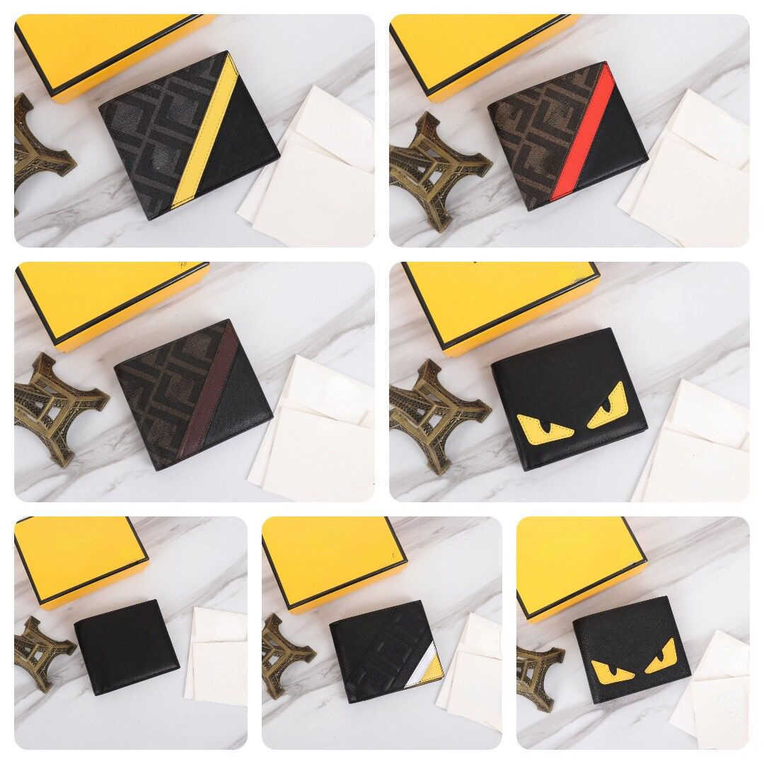 

Luxury Designer Change Purse Card pack Handbag 2023 New brand coins bags Short Wallet Men's Leather Fashion Multi Clip Small Monster Print Factory Direct Sale, Gift box packing