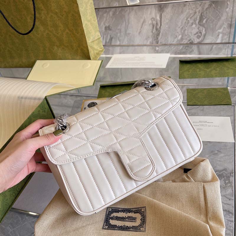 

Handbags Wallet Handbag Women Handbags Bags Crossbody Shoulder Bag Fringed Messenger Bag Marmont GGs Classic diagonal cross bag small square bag Versatile, Black