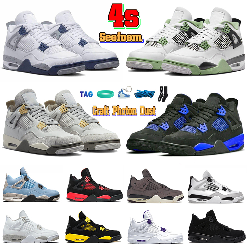 

Pine Green 4 4s Mens Basketball Shoes Military Black Seafoam Cat Jumpman Retros sneaker University Blue Red Thunder White Oreo Sports Trainers men women Sneakers, 20 fear pack