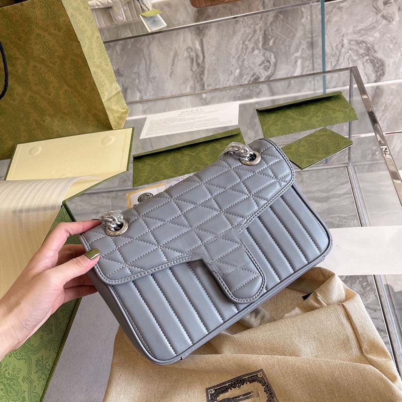 

Luxury bag Women bags Cross Body Leather Shoulder man Bag with Purse Wallet Clutch handbag Marmont GGs Classic diagonal cross bag small square bag Versatile, Black