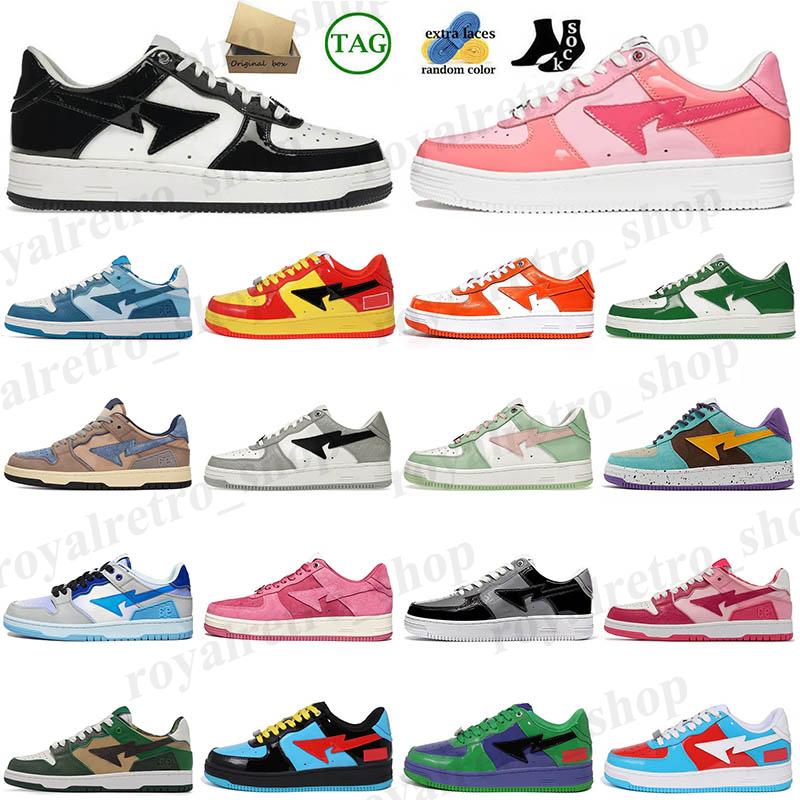 

Top Fashion Designer Running sk8 sta Shoes Grey Black stas SK8 Color Camo Combo Pink Green ABC Camos Pastel Blue Patent Leather M2 With Box Platform Sneakers Trainers, B2 40-45