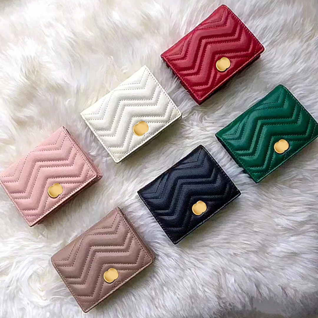 

high quality Luxury bags designer Genuine leather purses New style card holders Wallets men fashion Interior Slot Womens small Coin holder Women Key Wallet classic, Pink
