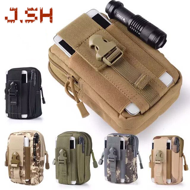 

Men Tactical Molle Pouch Belt Waist Pack Bag Small Pocket Waist Pack Running Pouch Travel Camping Bags Soft back, Multicolor