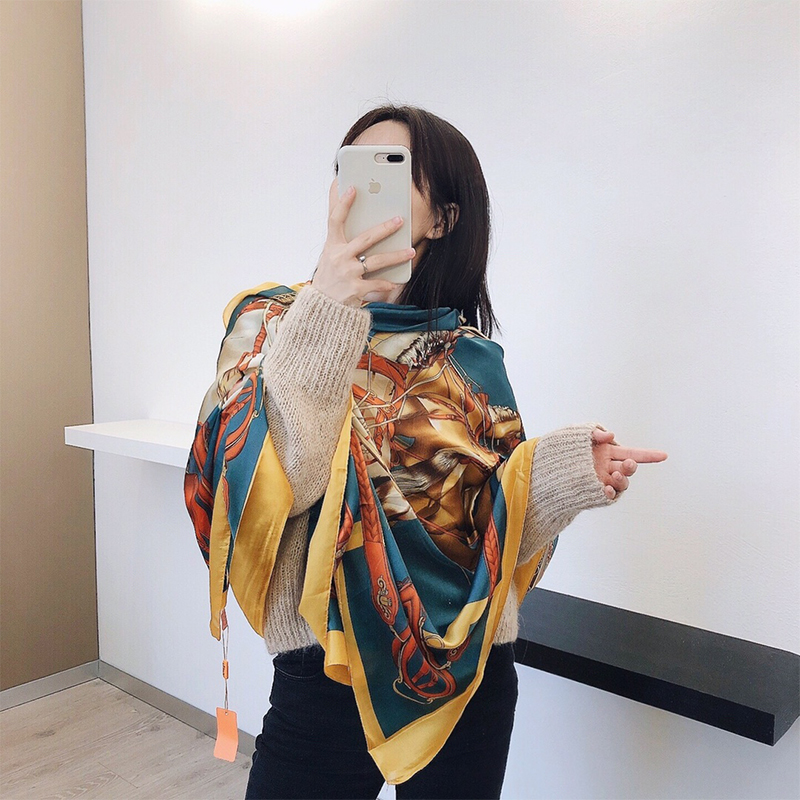 

Classic Designer Silk Scarfs For Women Scarves Luxury Printed Scarf Winter Ladies Pashmina Mans Fashion Soft Warm Wraps 180x90cm 2302114BF