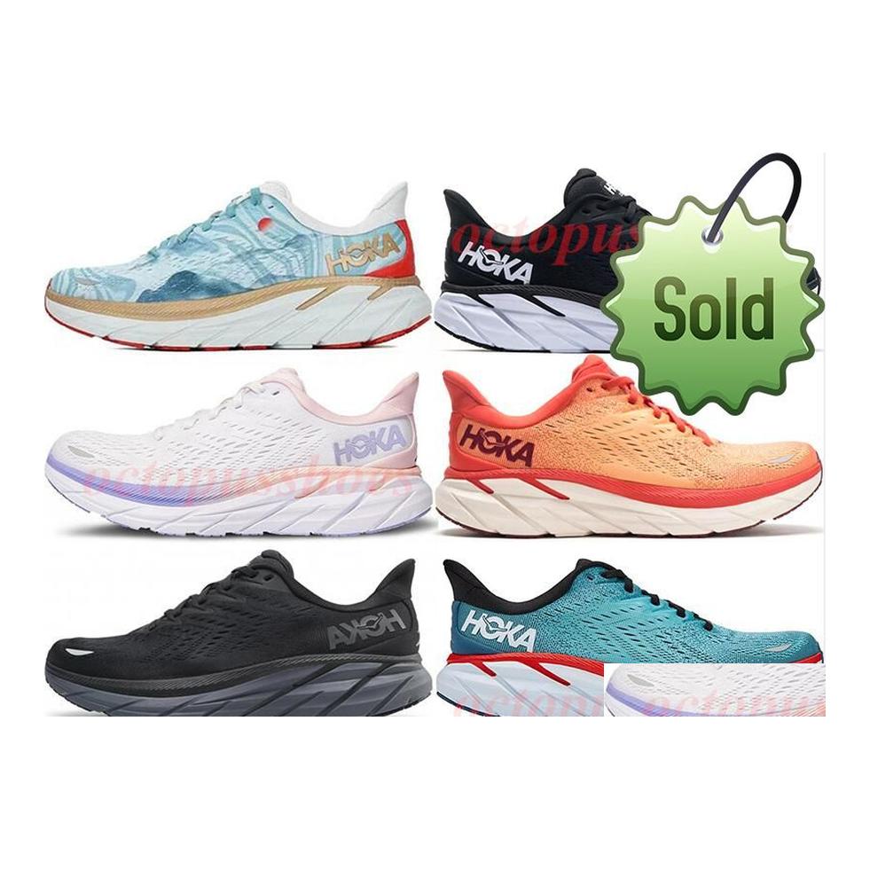 

WITH BOX designer Sandals Summer Marathon Shoes Woman Men Athletic Hoka One Clifton 8 Runner Shoe Training Sneakers Accepted Shock Absorption Road Jog Dhyjz, Fiesta 36-45