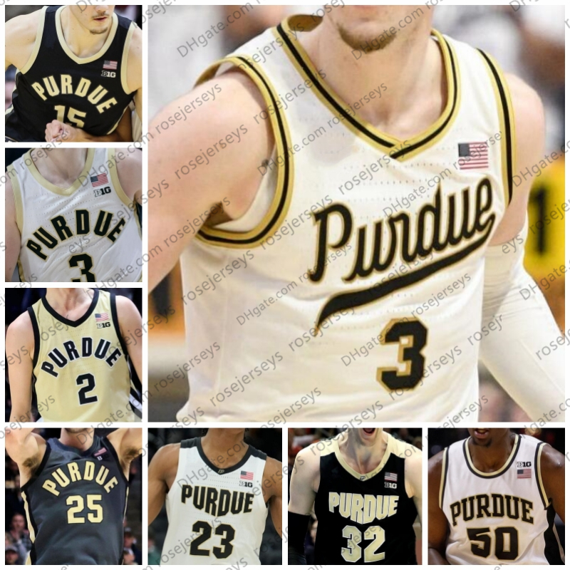 Custom NCAA Purdue Boilermakers Basketball Jerseys 25 Ethan Morton 14 David Jenkins Jr. 3 C. Edwards 13 Robinson 15 Brees 23 Ivey Jersey for Men-image-884883876