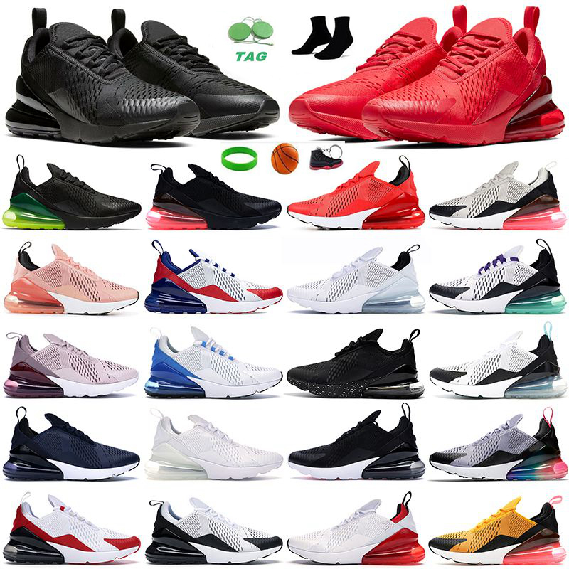 

2023 Wholesale 270 Mens running Shoes Des Chaussure White Black Neon Usa Be True Cactus Barely Rose Rough Green Men Trainers Women Outdoor Sports Sneakers, 28 40-45 white university red