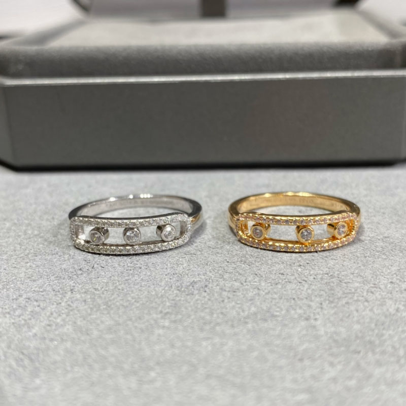 

925 Sterling silver rings for women wedding ring 18k rose gold design 1