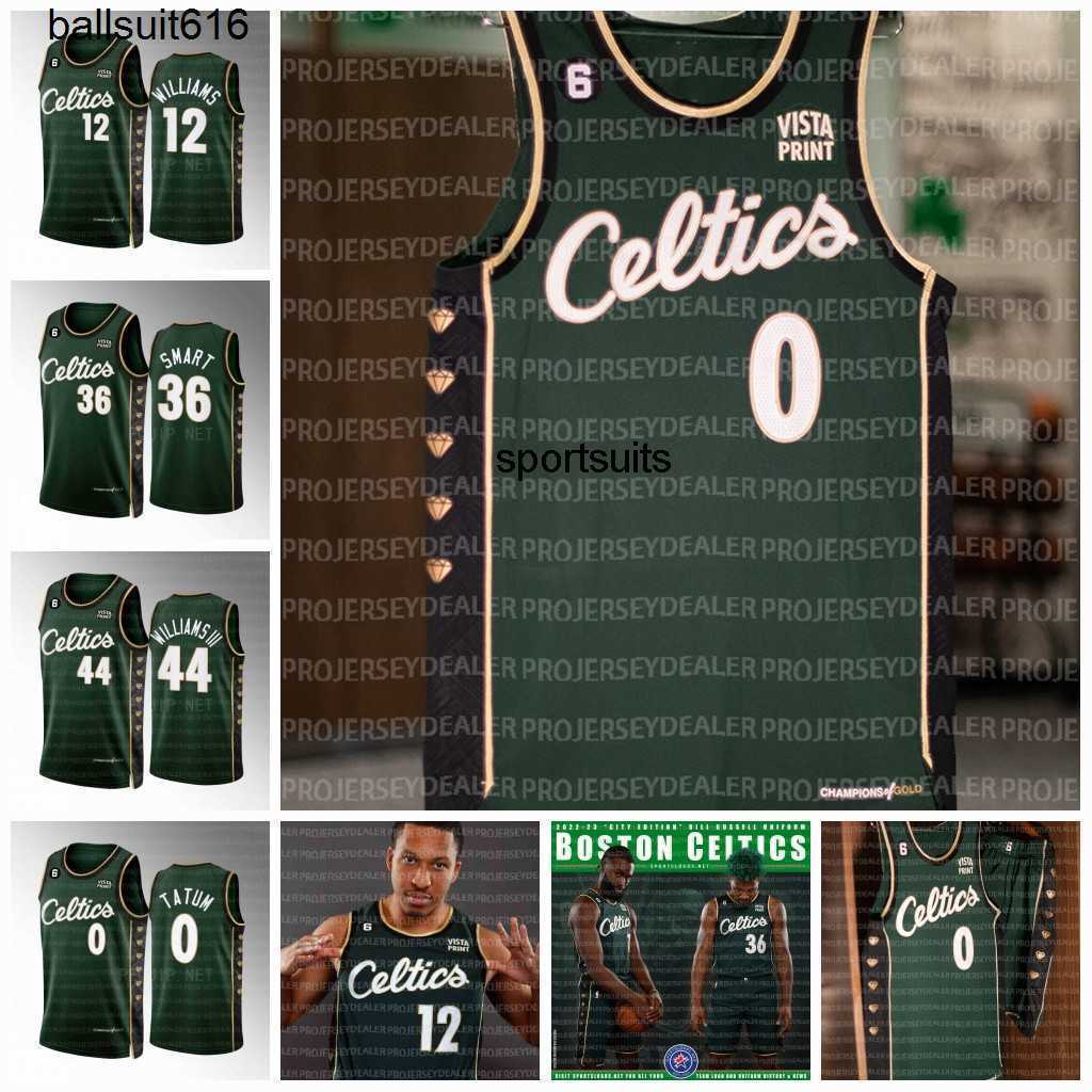 

Boston''Celtics''2022-23 City Basketball Jersey Jayson 0 Tatum 7 Brown Grant 12 Williams Robert 44 Williams III Marcus 44 Smart Derrick 9, City mens s-3xl