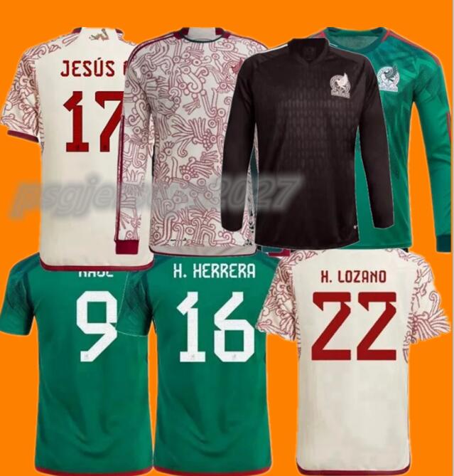 

Fans player Version Mexico Soccer Jerseys 2022 2023 national team R.Funes Mori A.VEGA O.PINEDA G.OCHOA N.ARAUJO RAUL H.LOZANO CHICHARITO football men women kids shirt 4XL, 22/23