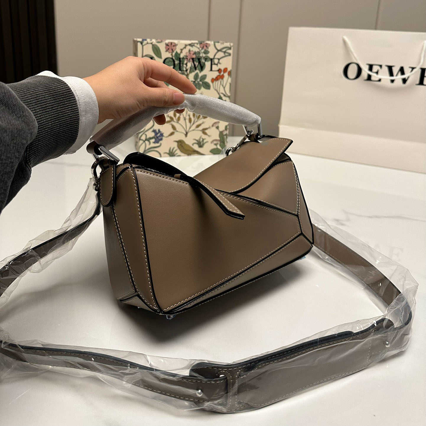 

Puzzle Mini Tote Handbags Luxury Designer Loewss PU Leather Women Single Shoulder Bags Fashion Woman Portable Diagonal Cross Bags Part 2, #17