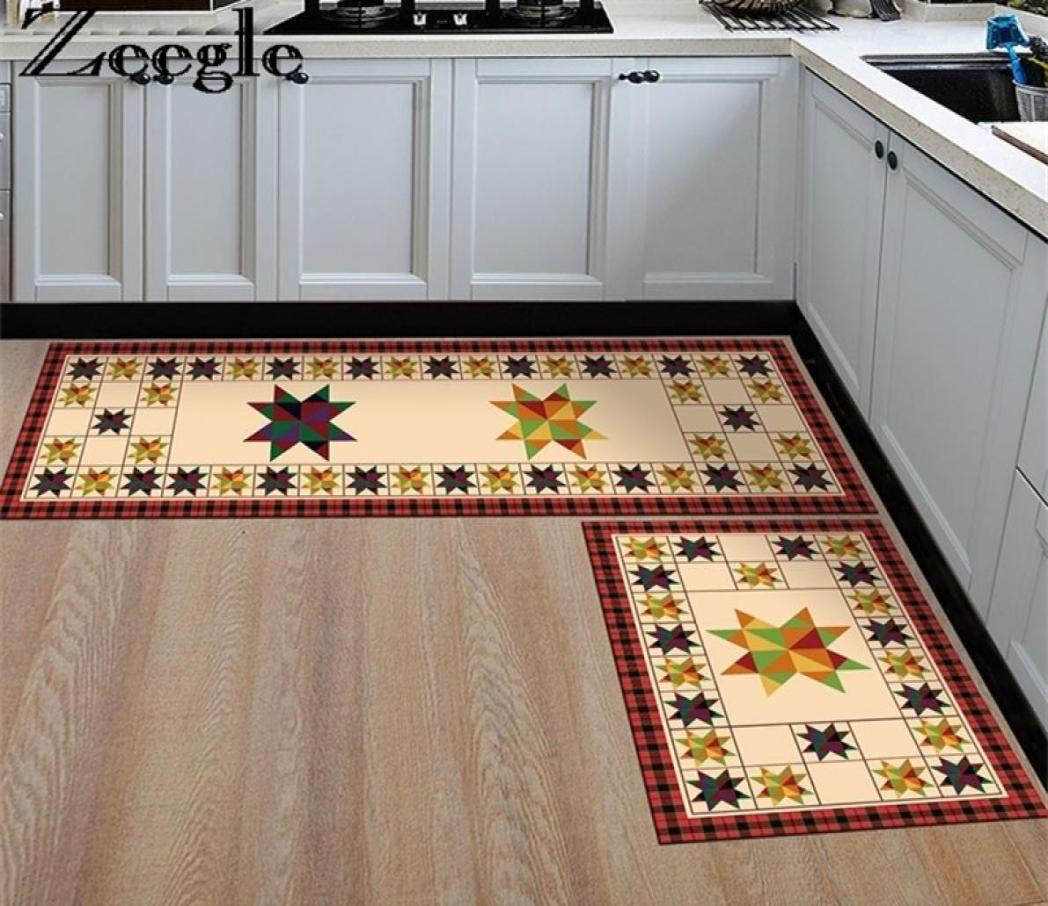 

Zeegle Nordic Style Antislip Kitchen Mats Area Rug For Living Room Bathroom Floor Flannel Soft Bedroom Carpets Bedside 2203018181039, Pattern 05