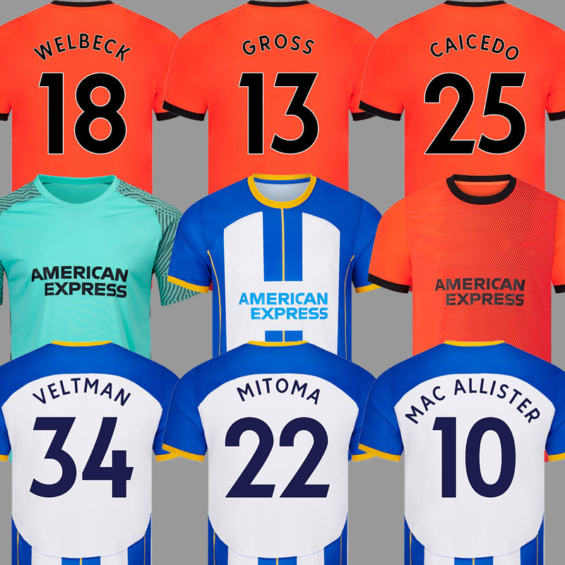 

22 23 BHAFC soccer jerseys MITOMA VELTMAN 2022 2023 Seagulls football shirt GROSS WELBECK ALLISTER TROSSARD MARCH ALZATE MARCH mens suit MAN KIDS KITS top uniforms, Pl away