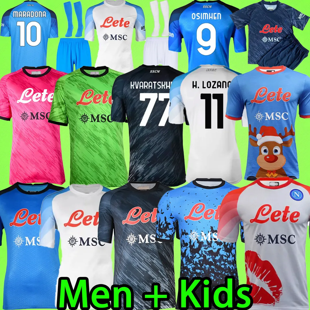 

22 23 NAPOLI soccer jerseys Maglia Naples 2022 2023 ZIELINSKI ANGUISSA OLIVERA KVARATSKHELIA KIDS FOOTBALL SHIRT OSIMHEN FABIAN LOZANO SSC Napoli Maillots de 666, Lavender