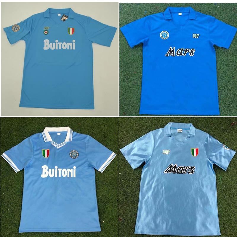

Top Napoli 86 87 88 89 90 91 93 Retro Jerseys MARADONA Soccer Jersey 1986 1987 1988 1989 1990 1991 1993 Naples Football Shirts VINTAGE CLASSIC maillot de foot 666, Blue