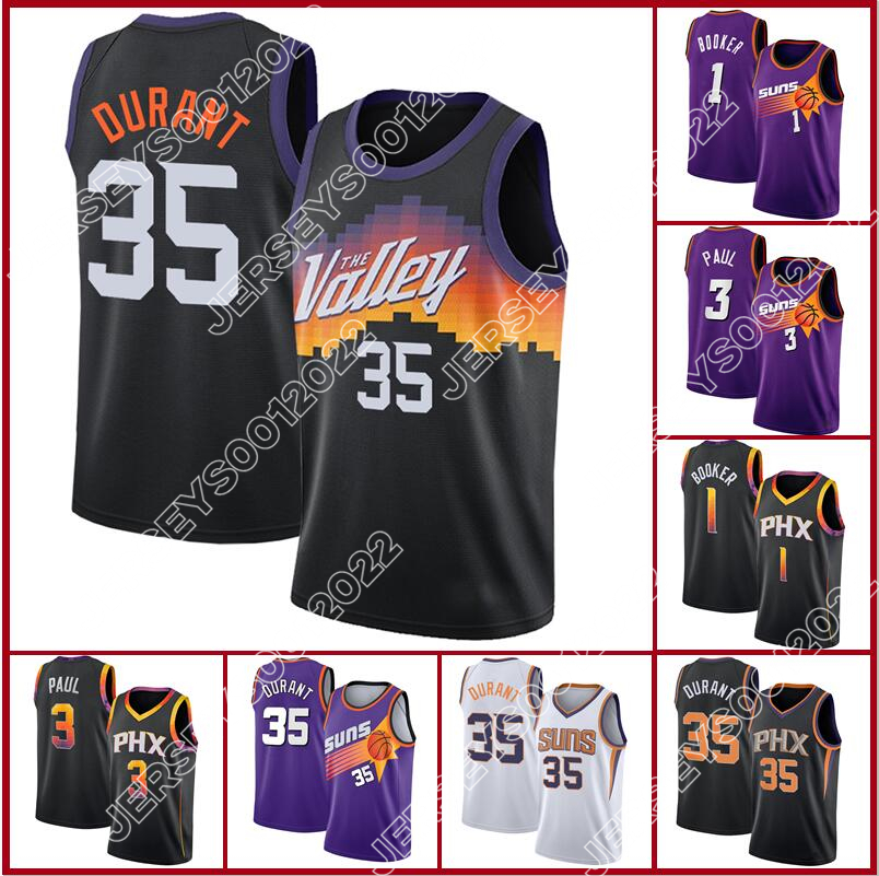 

Kevin Durant Phoenix''Suns''35 Basketball Jerseys Devin Booker 3 1 Chris Paul Charles Barkley Steve Nash Men Jersey S, Men jersey(tai yang)