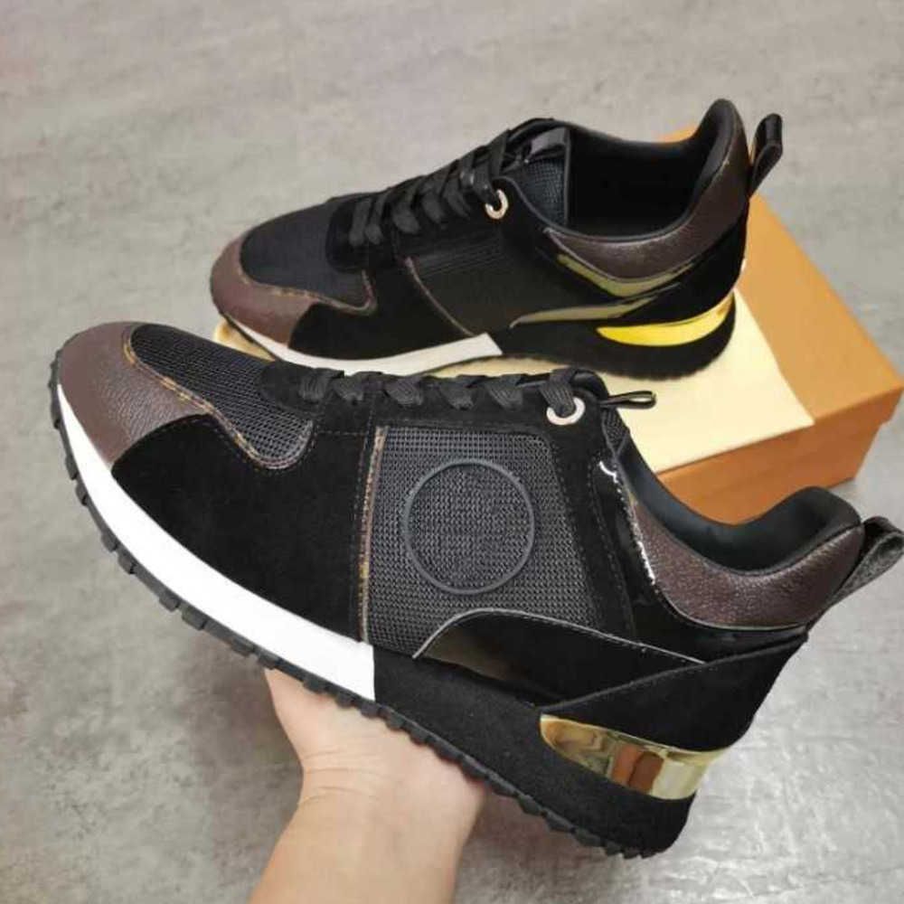 

Lvity Run Away Sneakers Men Woman Real Leather Shoes Men Racer Sports Sneakers Women Lace-up Black Brown Sh hVnv, 27