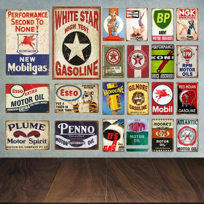 

Motor Oil Plaque Tin Signs Sexy girl Vintage Retro Garage Decor Bar Pub Gas Station Decorative Plate Triumph Wall Poster Garage Decor Size 30X20CM w01