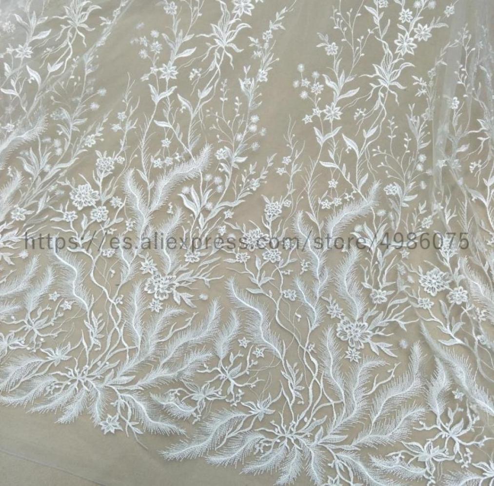 

Ribbon Fashion Wedding Gown Bridal Lace Fabric Elegant Embroidery Sell By Yard 130cm Width2360524