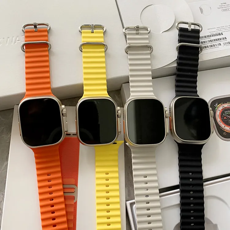 

Apple watch Ultra Series 8 smart watch apple watch band marine strap smart watch sport watch wireless charging Gold wrist watch four color strap
