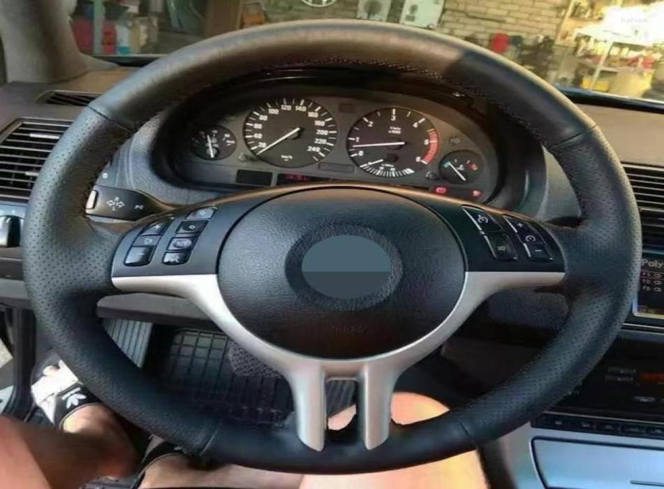 

Steering Wheel Covers Car Cover For 318i 325i X3 E39 X5 E46 E53 Z3 E367 E368 NoSlip Black Artificial Leather Accessories7074465