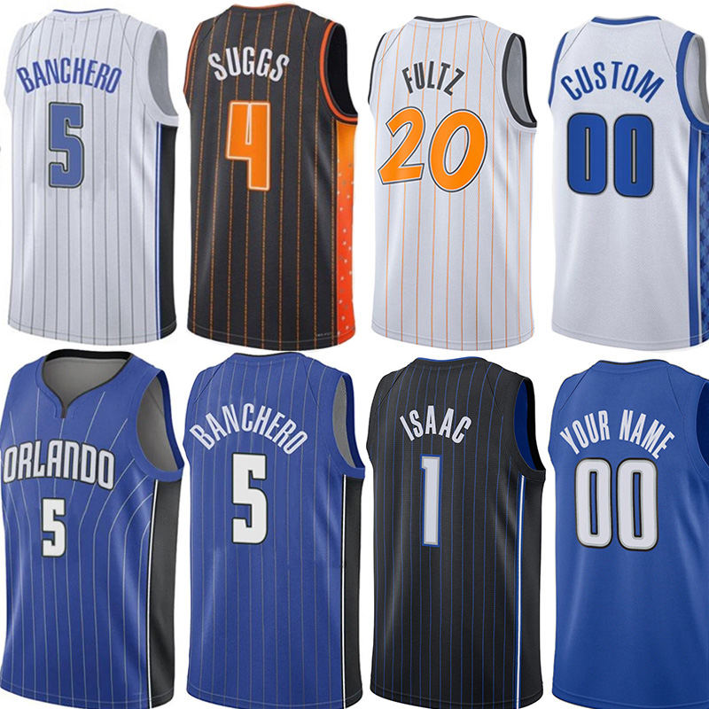 

Paolo Banchero Bol Bol Basketball Jerseys Magics Markelle Fultz Wendell Carter jr Franz Wagner Jonathan Isaac Cole Anthony Jalen Suggs Gary Harris Men Custom Jersey, Colour 5