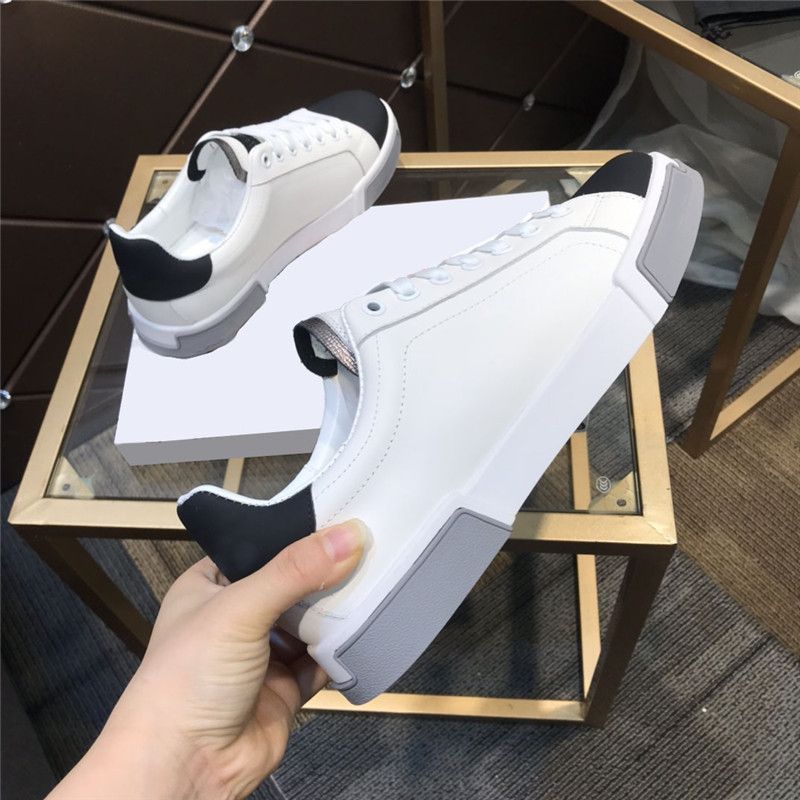 With Box Designer Shoes Luxury designer NS1 Portofino White Sneaker Casual shoes Embossed Crocodile Pattern Low Top Flat Sorrento Print T QF